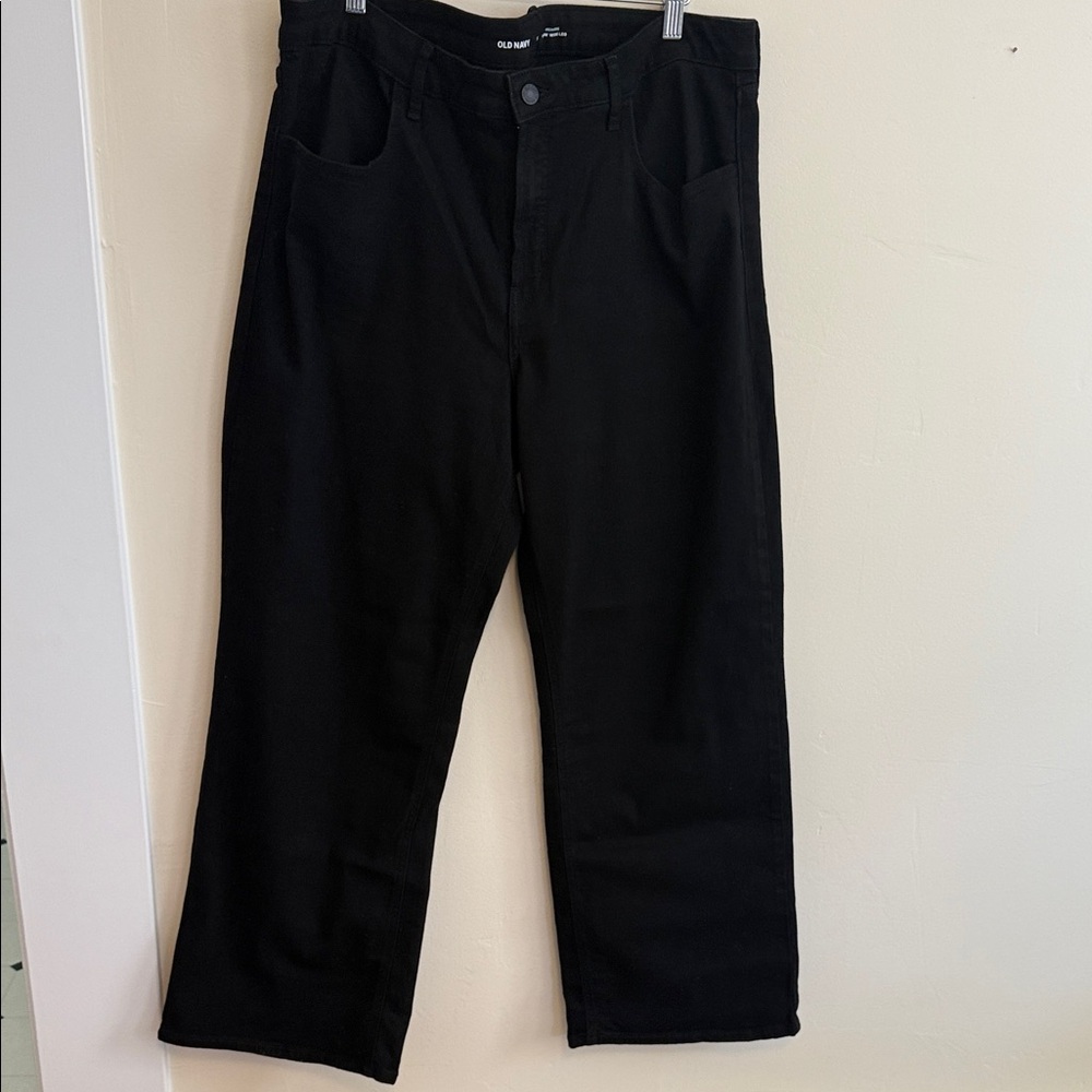 😃 NWOT Old Navy Women’s Wide Leg Black Jeans